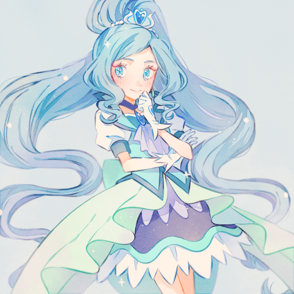 sawaizumi chiyu and cure fontaine (precure and 1 more) drawn by ryokuno_green