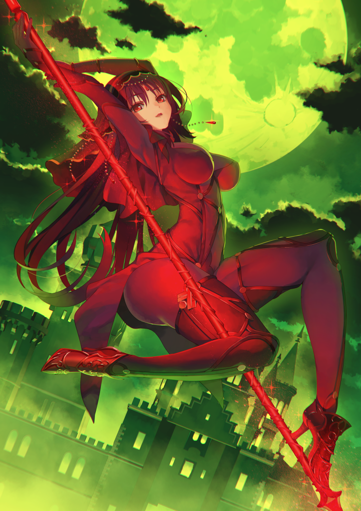 scathach (fate and 1 more) drawn by nagareboshi