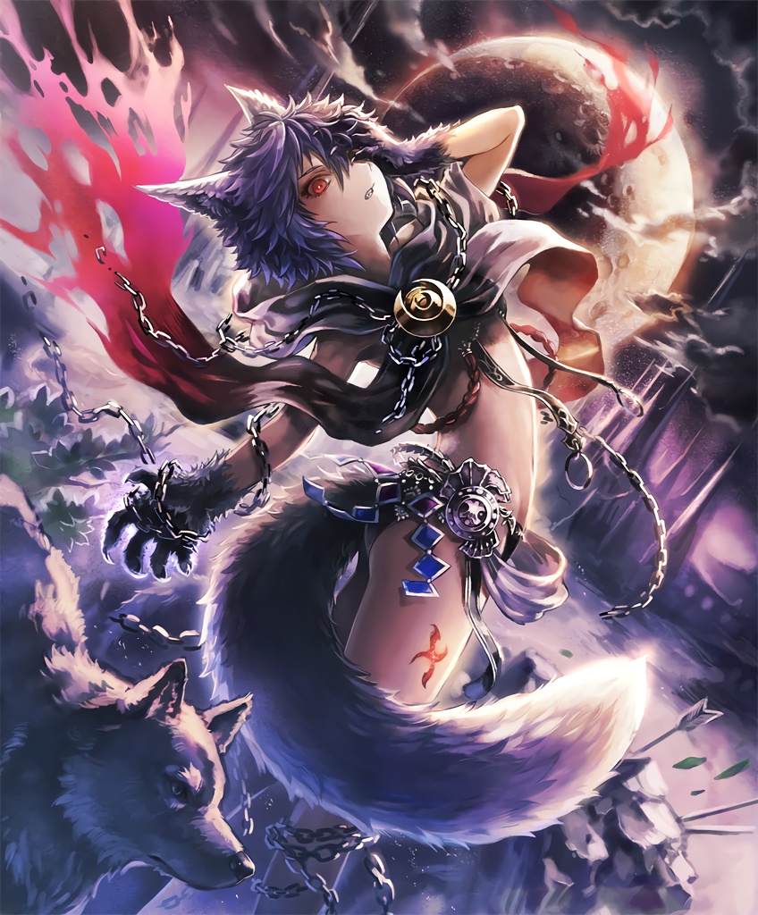 fenrir (shingeki no bahamut and 1 more) drawn by mayoko_(sisqo_5003)
