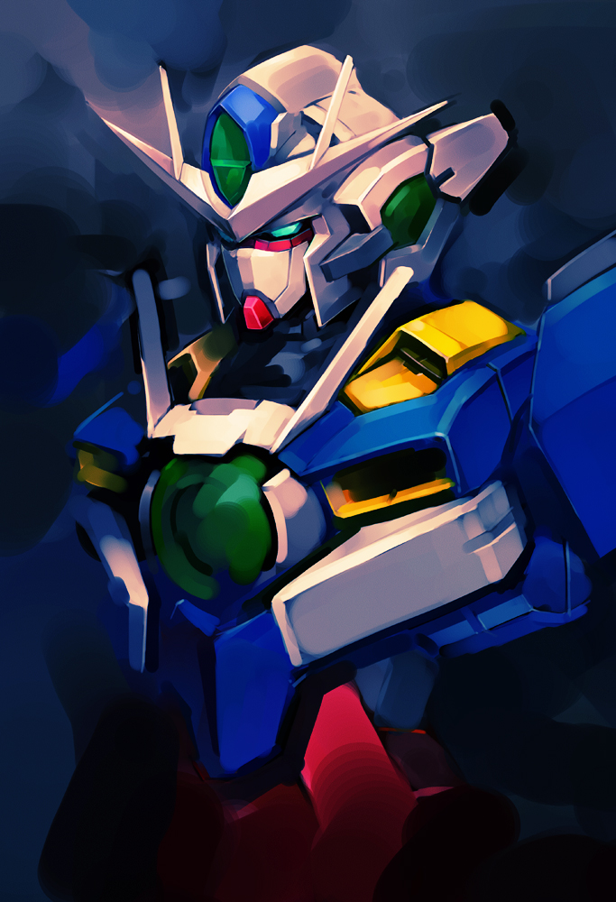 00 qan[t] (gundam and 2 more) drawn by hironox