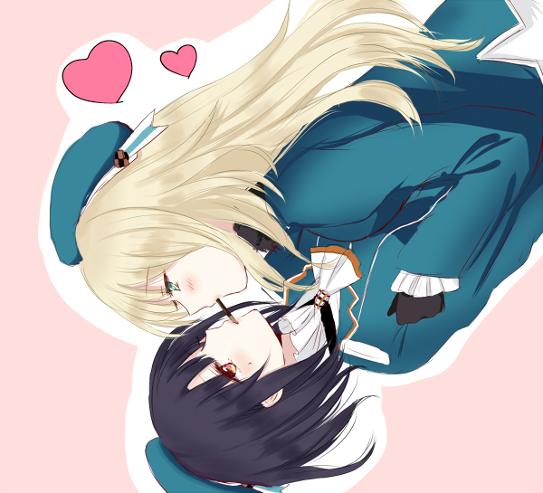 atago and takao (kantai collection) drawn by sui_(camellia)