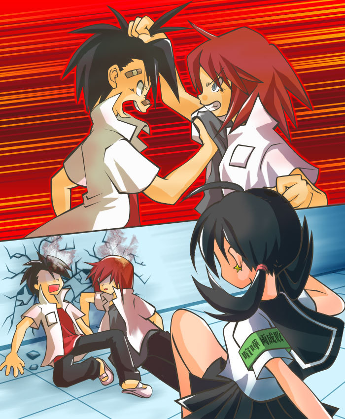 ethan, silver, and kris (pokemon and 1 more) drawn by atom_(@tom)