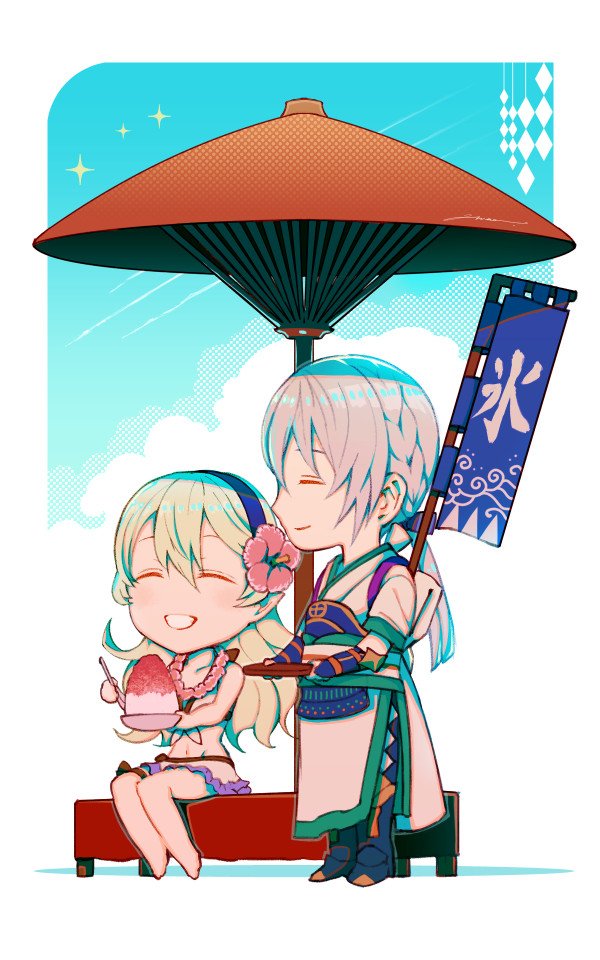 female corrin and jakob (fire emblem and 2 more) drawn by amao_miyuki
