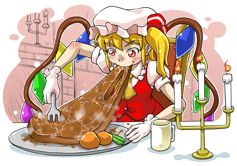 flandre scarlet (touhou) drawn by h.dupp_(nama_aakiruu)