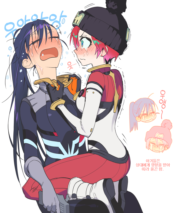 amate yuzuriha and nyaan (gundam and 1 more) drawn by sakanaokashi