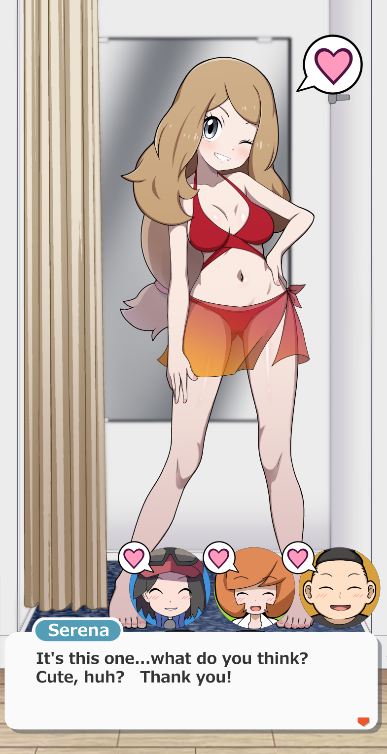 serena, calem, tierno, and trevor (pokemon and 1 more) drawn by kohatsuka