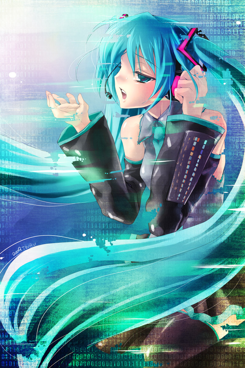 hatsune miku (vocaloid and 1 more) drawn by nekou_izuru