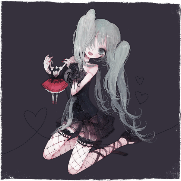hatsune miku (vocaloid and 1 more) drawn by pechika