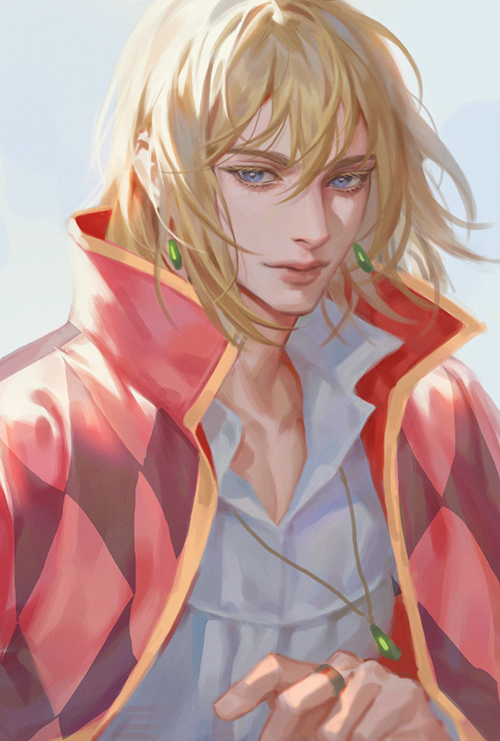 howl pendragon (howl no ugoku shiro) drawn by zero_q_0q