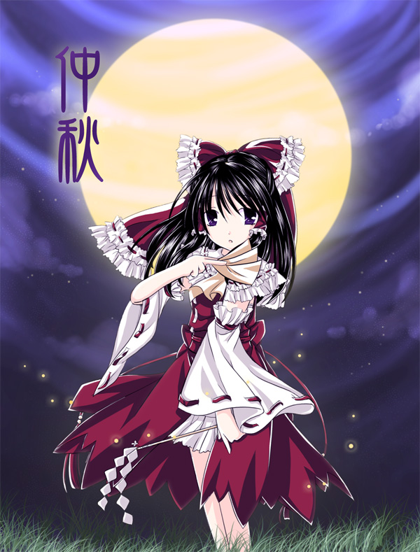 hakurei reimu (touhou) drawn by anna_(small_night)