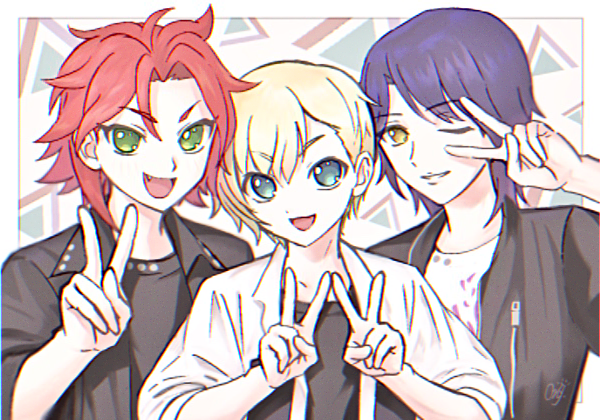 yumekawa shogo, takase koyoi, and mitaka asahi (pretty series and 2 more) drawn by mdr_onj1807