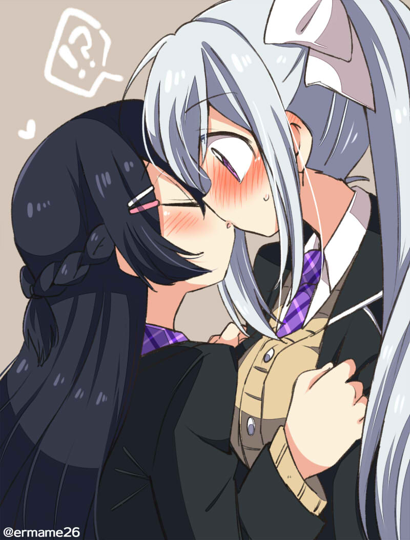 tsukino mito and higuchi kaede (nijisanji) drawn by eromame