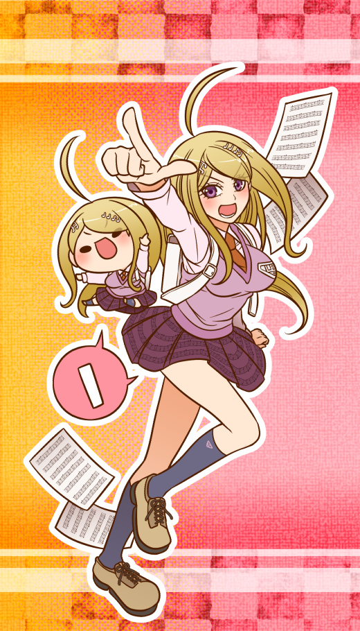 akamatsu kaede (danganronpa and 1 more) drawn by yumaru_(marumarumaru)