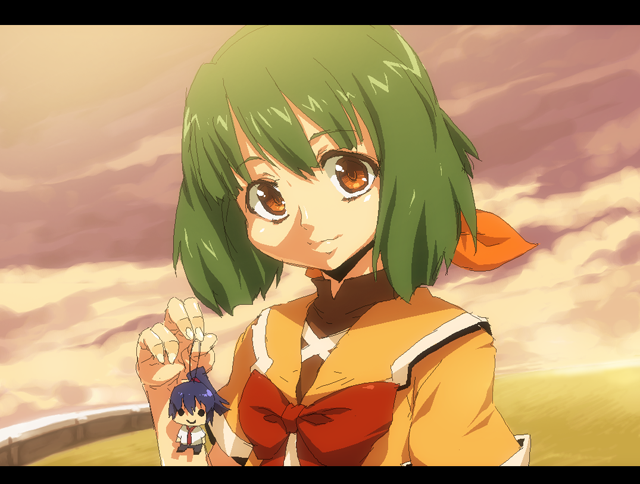 ranka lee and saotome alto (macross and 1 more) drawn by onija_tarou