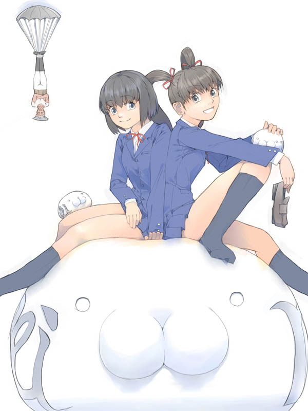 asai nana and akinbo (original) drawn by akinbo_(hyouka_fuyou)