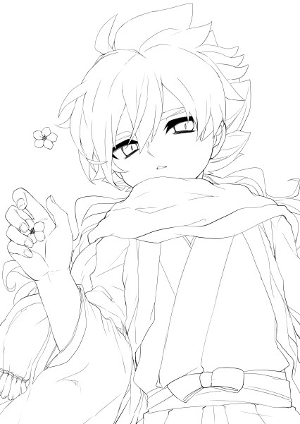 hakuryuu (inazuma eleven and 1 more) drawn by tobi_(one)