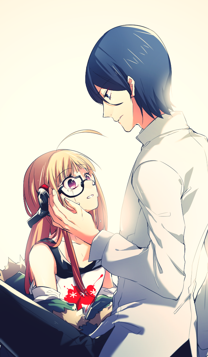 sakura futaba and kitagawa yuusuke (persona and 1 more) drawn by tokiceman
