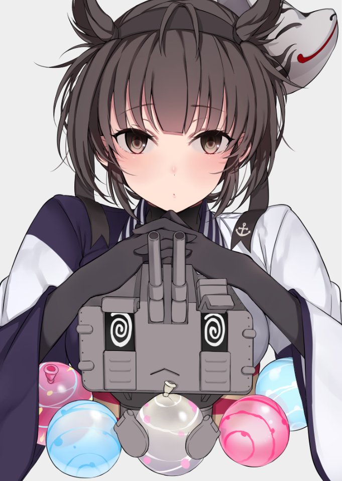 hatsuzuki and chou-10cm-hou-chan (kantai collection) drawn by oniku_(oishii_oniku)