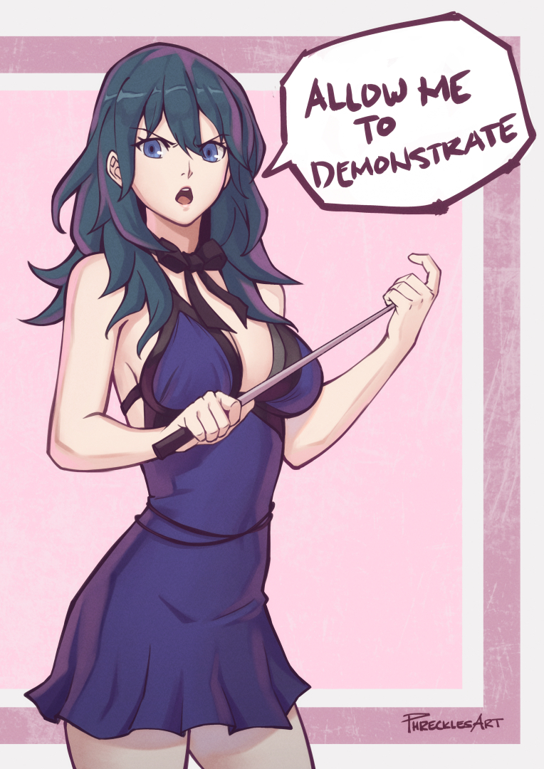 tifa lockhart and female byleth (fire emblem and 4 more) drawn by phrecklesart
