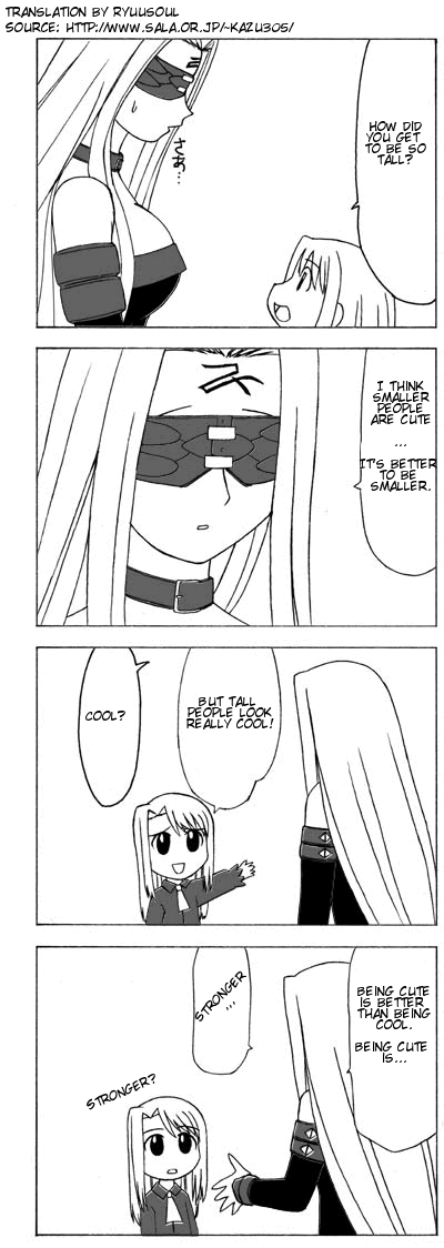 illyasviel von einzbern, medusa, and asakawa yuu (fate and 2 more)