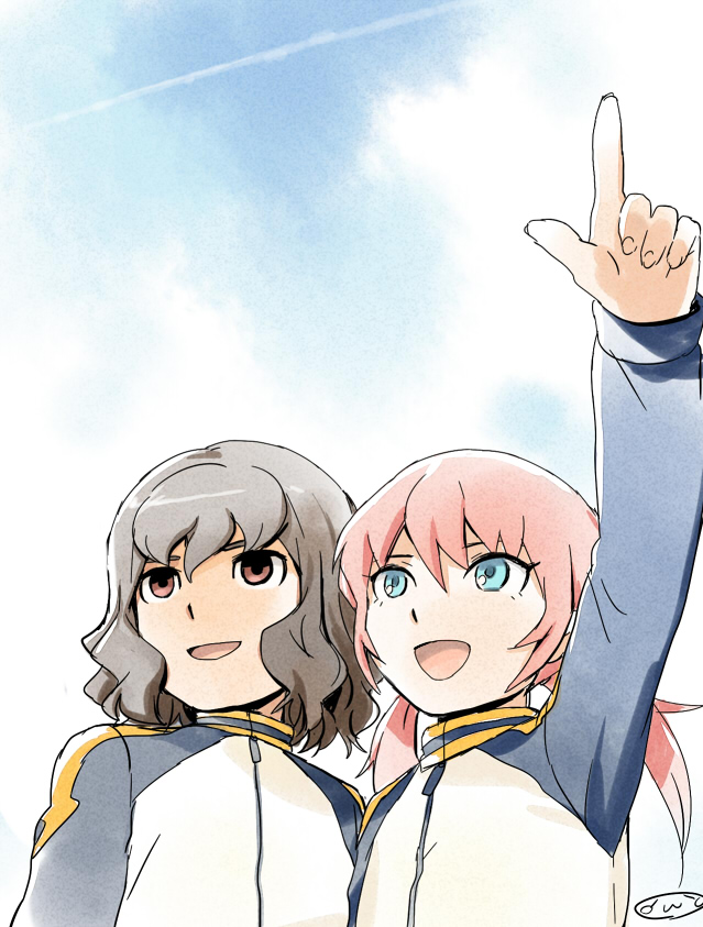 kirino ranmaru and shindou takuto (inazuma eleven and 1 more) drawn by mizuhara_aki