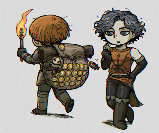 d'arce, cahara, and le'garde (fear & hunger and 1 more) drawn by sm2_hokke