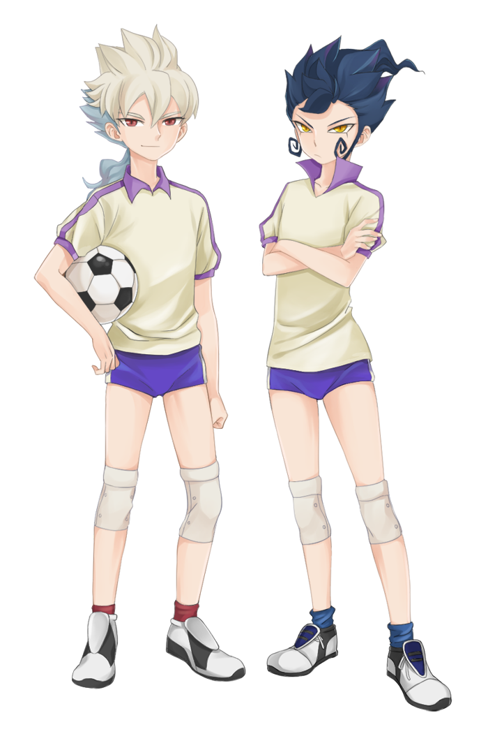 hakuryuu and tsurugi kyousuke (inazuma eleven and 1 more) drawn by halilmyo