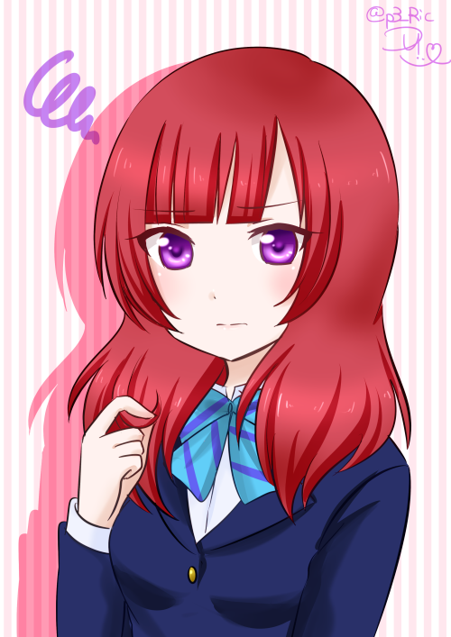nishikino maki (love live! and 1 more) drawn by ric._(marchen_mozuku)