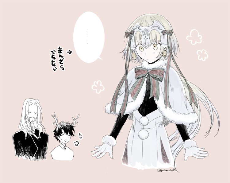 fujimaru ritsuka, jeanne d'arc alter santa lily, and vlad iii (fate and 2 more) drawn by nor_(reader13)