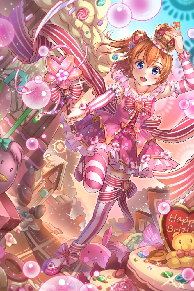 kosaka honoka and minami kotori (love live! and 1 more) drawn by miazi