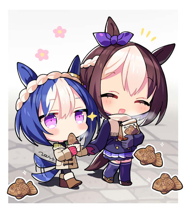 special week and cesario (umamusume) drawn by zest_(lossol)