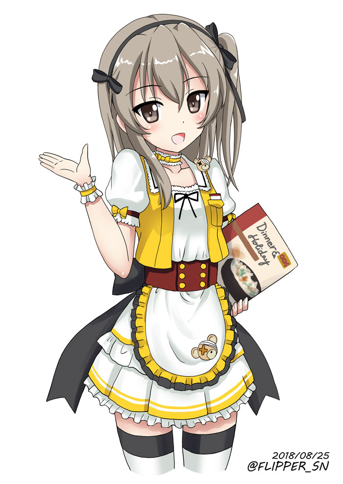 shimada arisu and boko (girls und panzer) drawn by flipper
