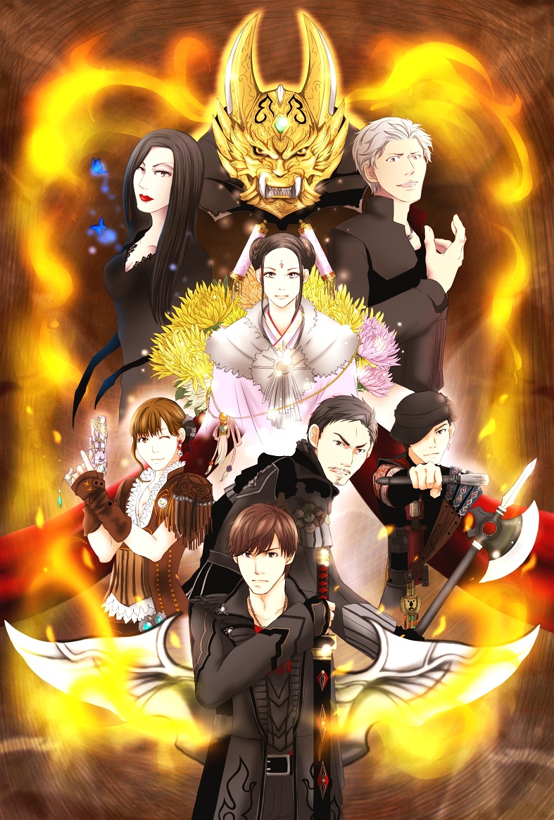 garo, jinga, dougai ryuuga, garo sho, rian, and 4 more (garo and 1 more) drawn by satoi_(baudy)