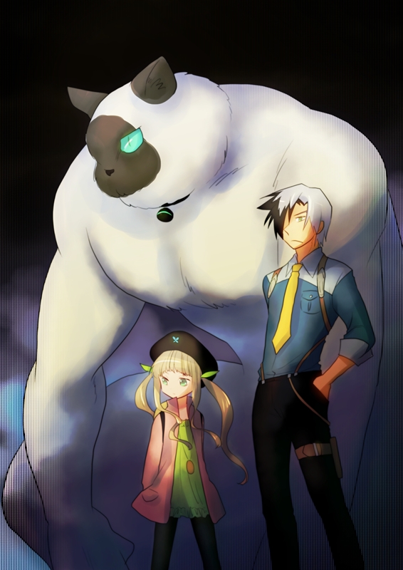ludger will kresnik, elle mel martha, and rollo (tales of and 2 more) drawn by koneri_(toyotarou)