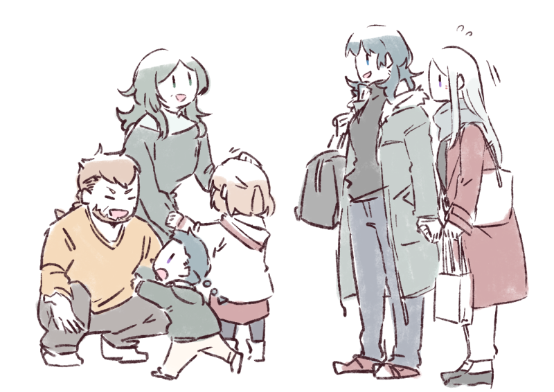 female byleth, edelgard von hresvelg, jeralt reus eisner, and sitri (fire emblem and 1 more) drawn by betchan