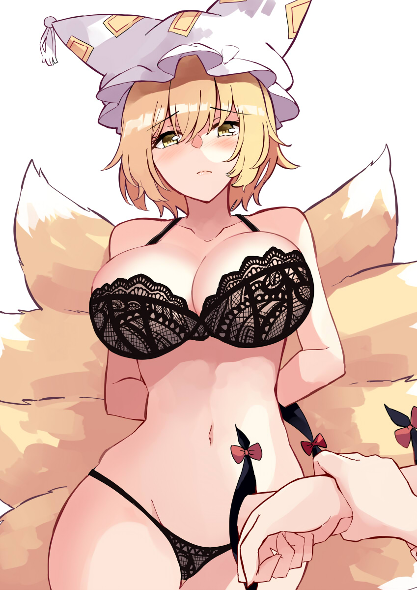 yakumo yukari and yakumo ran (touhou) drawn by deetamu