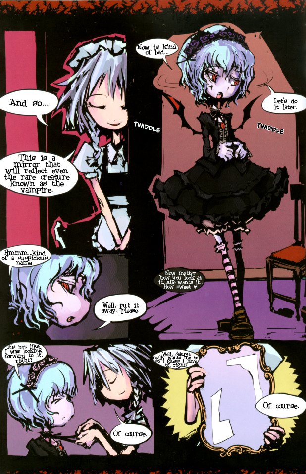 remilia scarlet and izayoi sakuya (touhou) drawn by genocide_kitten
