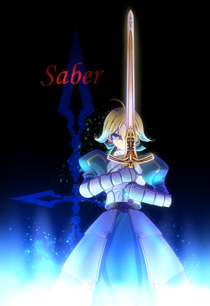 artoria pendragon and saber (fate and 1 more) drawn by kino707