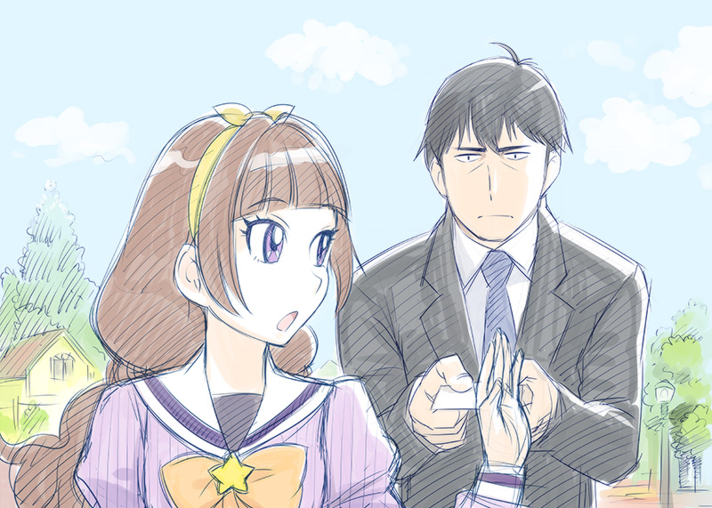 producer and amanogawa kirara (idolmaster and 3 more) drawn by ueyama_michirou