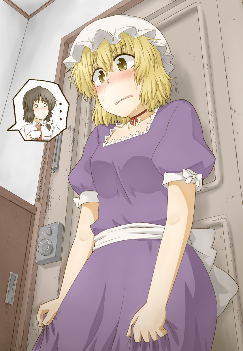 usami renko and maribel hearn (touhou) drawn by hariyaa