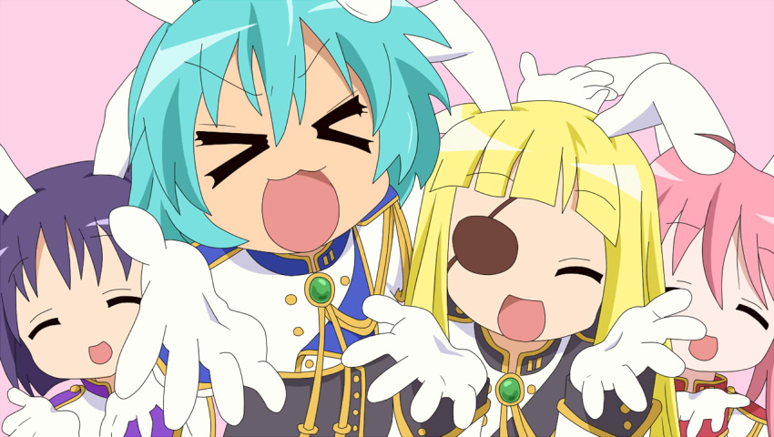chiester410, chiester45, chiester00, and chiester556 (lucky star and 1 more) drawn by yuta_(hoshiuta)