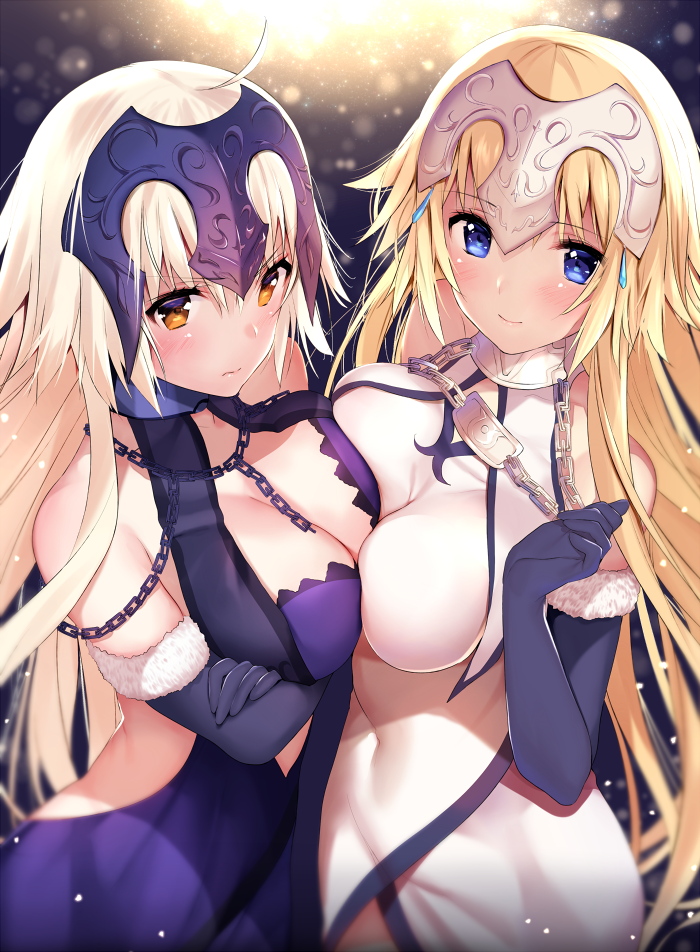 jeanne d'arc and jeanne d'arc alter (fate and 1 more) drawn by mataro_(matarou)
