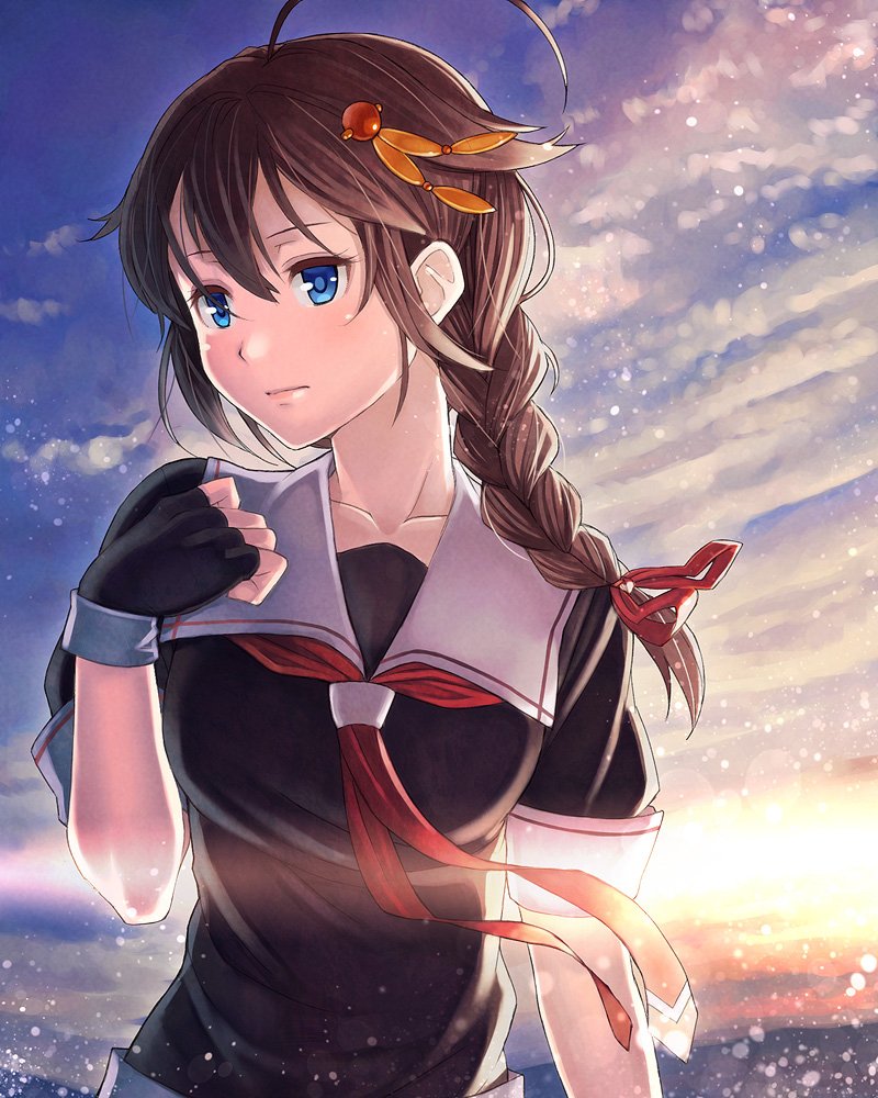 shigure and shigure kai ni (kantai collection) drawn by itou_(onsoku_tassha)