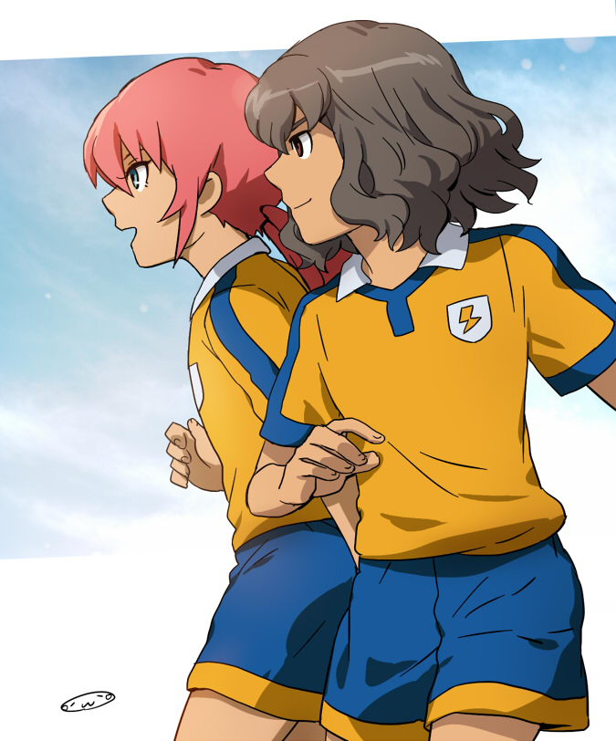 kirino ranmaru and shindou takuto (inazuma eleven and 1 more) drawn by mizuhara_aki