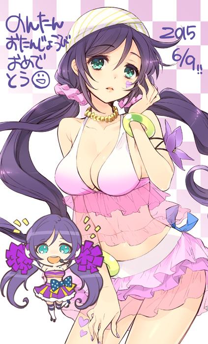 tojo nozomi (love live! and 1 more) drawn by ito_noizi