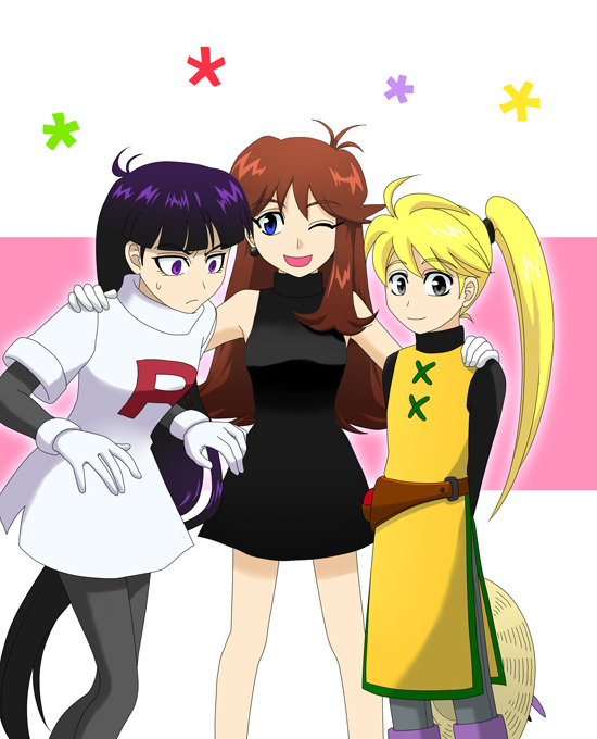 sabrina, green, and yellow (pokemon and 1 more) drawn by hibiki_kanade