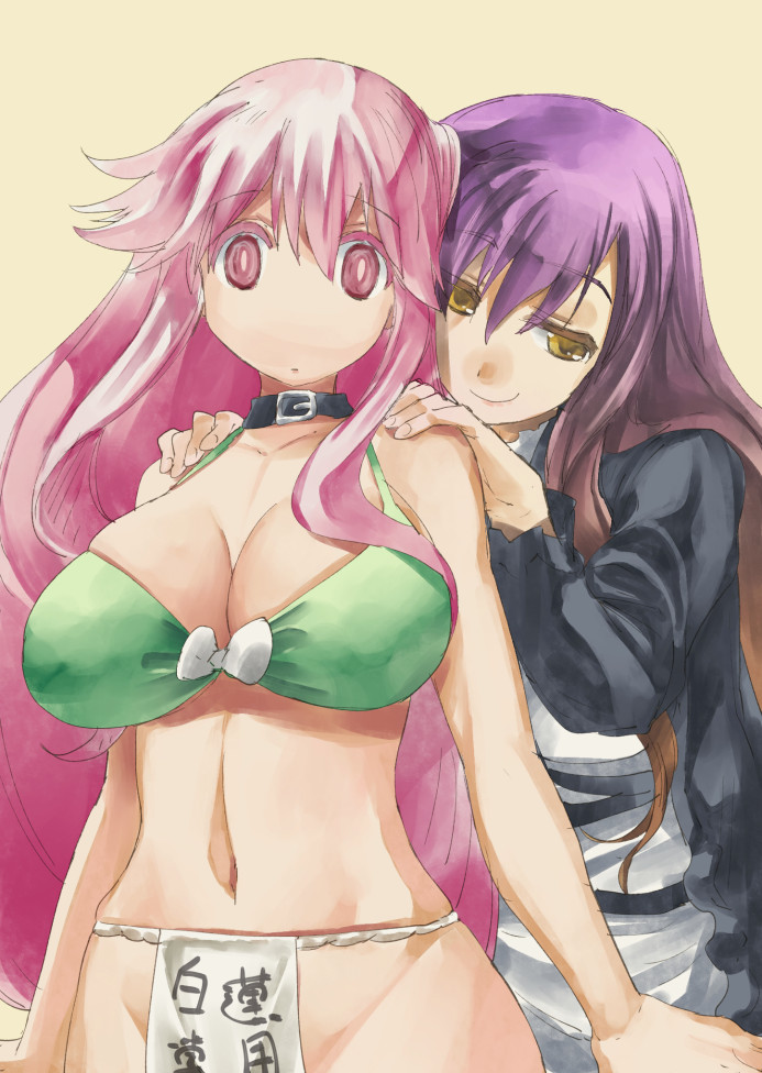 hijiri byakuren and hata no kokoro (touhou) drawn by yohane
