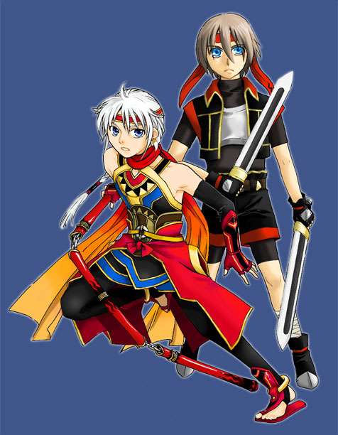 freyjadour falenas and lazlo (gensou suikoden and 2 more) drawn by moon_source