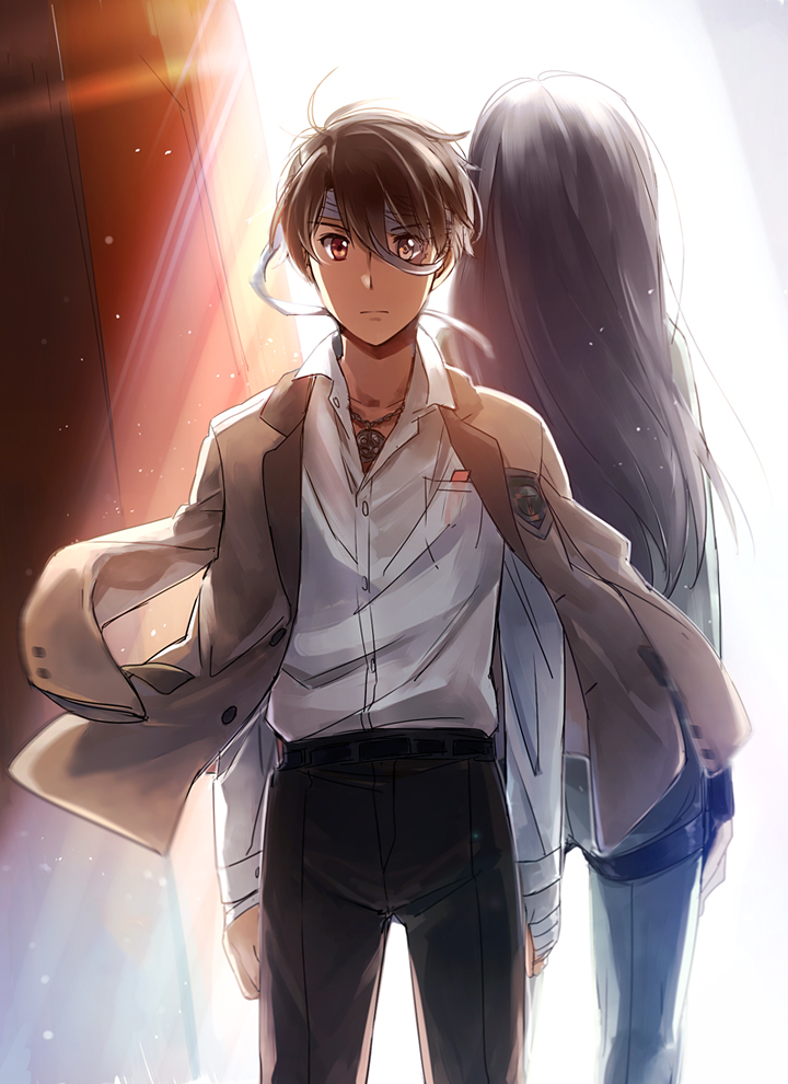 kaizuka inaho, kaizuka yuki, and kg-6 sleipnir (aldnoah.zero) drawn by aki_(neyuki41028)