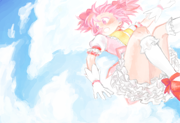 kaname madoka (mahou shoujo madoka magica) drawn by no+bi=